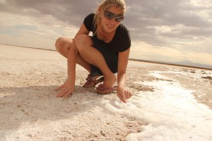 IMG_6835 Ganz kleine Fliegen befinden sich im Schaum des Salzsees und dienen den Vögel zur Nahrung.
