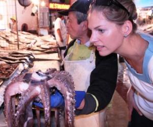 Martina Hirschmeier traut ihren Augen nicht: ein Octopus mit Schnabel!